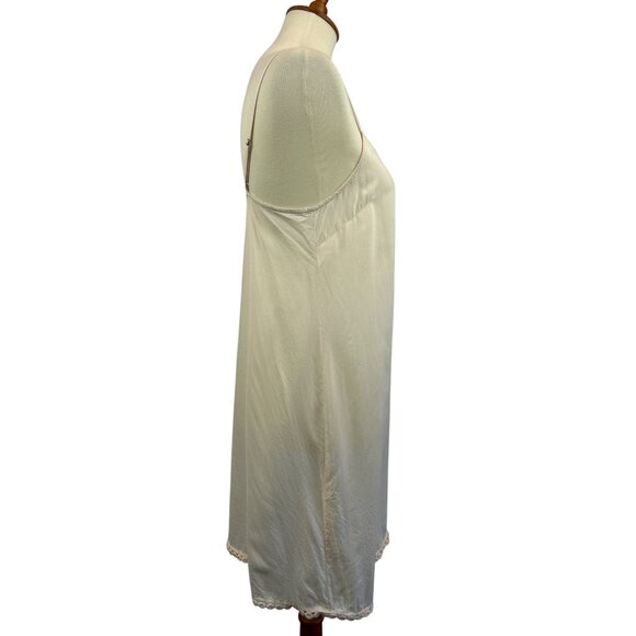 Anthropologie Slip Lace Hem Cream Womens Size 4 Adjustable Spaghetti Straps - Picture 4 of 11